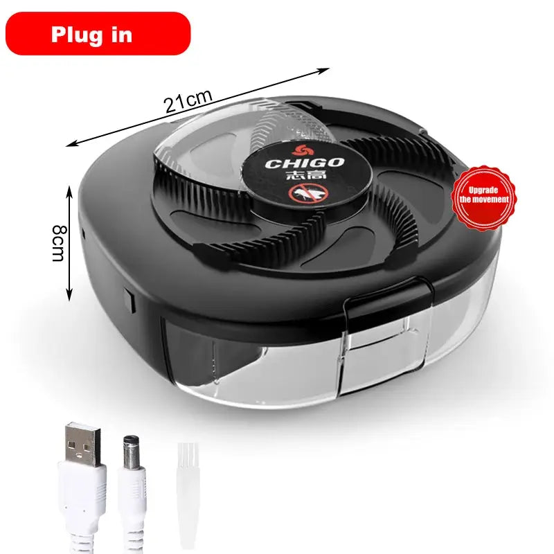 CHIGO Flycatcher Rechargeable/USB Electric Fly Trap Safety Indoor Flytrap Outdoor Insect Pest Catching Tool For Kitchen Garden from PriceLows™