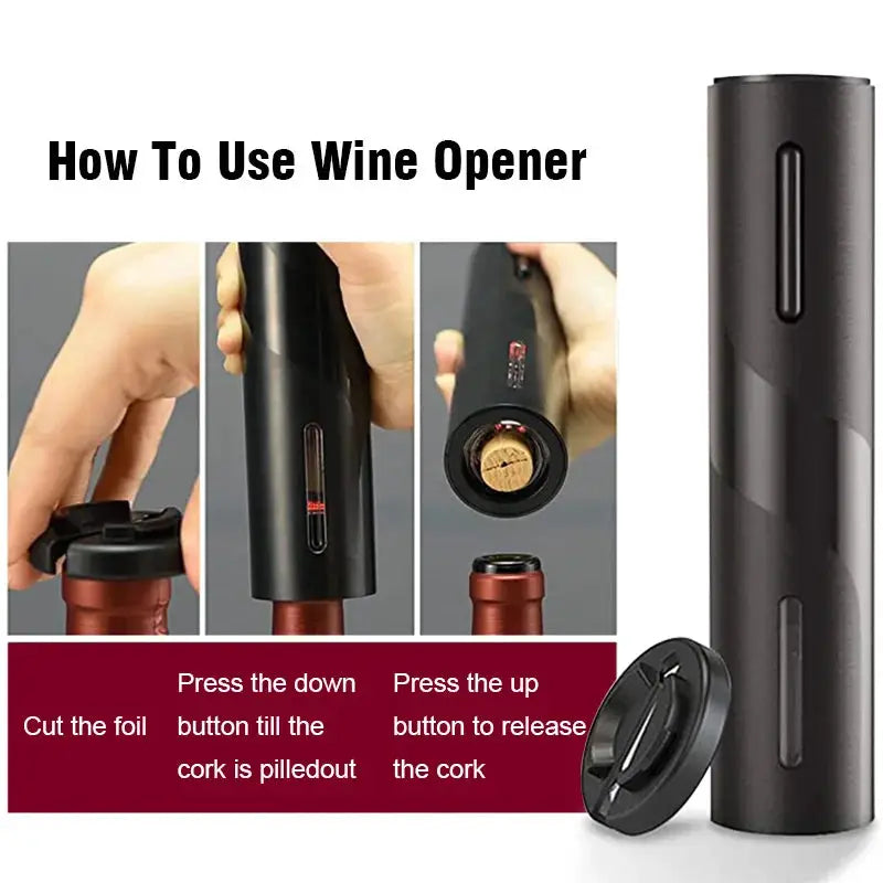 Automatic Electric Wine Openers for Beer USB & Battery Beer Bottle Openers Corkscrew Wine Beer Cap Opener Kitchen Accessories from PriceLows™