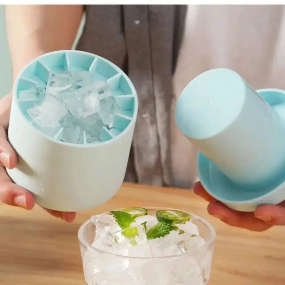 Portable Silicone Ice Cube Mold Reusable Quick Freeze Ice Cup Cylinder Ice Cube Tray Summer DIY Refrigerator Freeze Ice Maker from PriceLows™