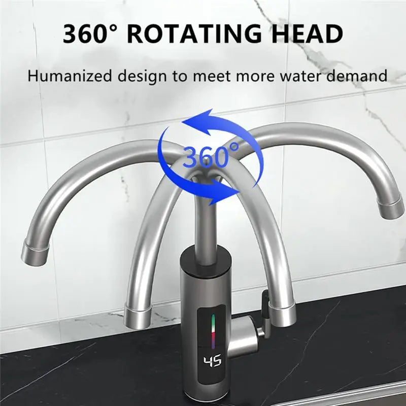 Tankless Water Heater Faucet | 110V | LED US Plug | 304 Stainless Steel