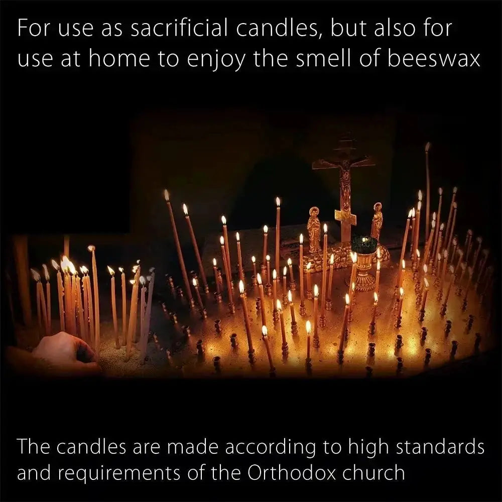 Pure Beeswax Stick Candles | 6 Inch Length | 12 Hour Burn Time | Yellow