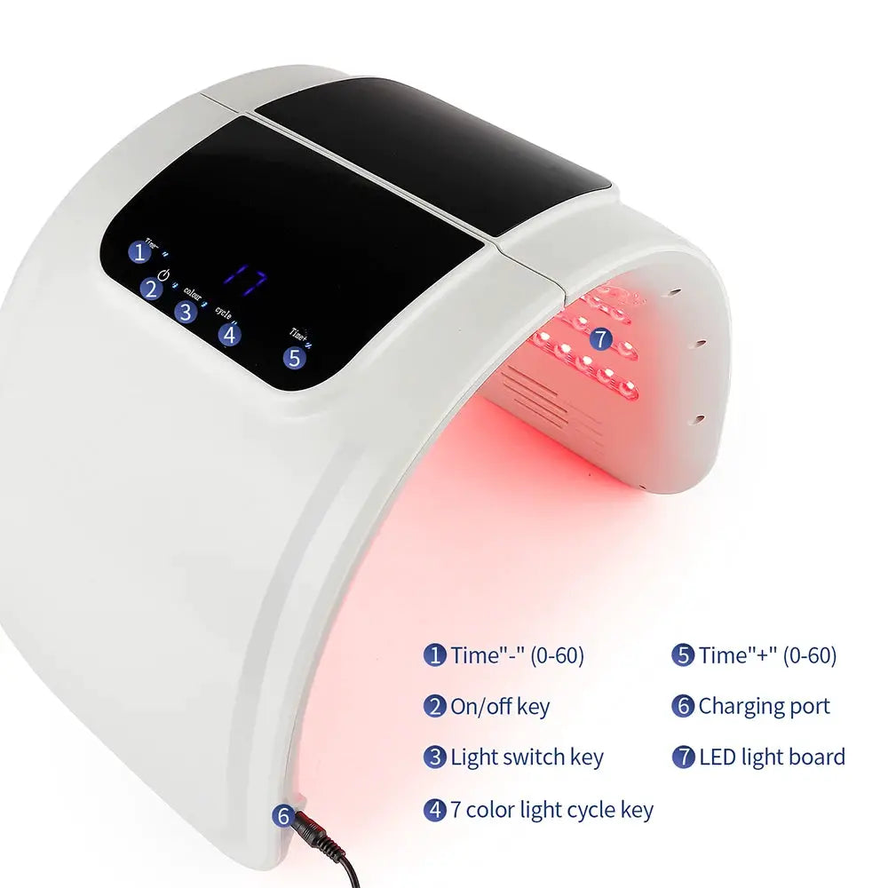 Professional 7 Colors PDT LED Mask Facial Red Light Therapy Skin Rejuvenation Device Face Lift Anti Wrinkle Beauty Machine from PriceLows™