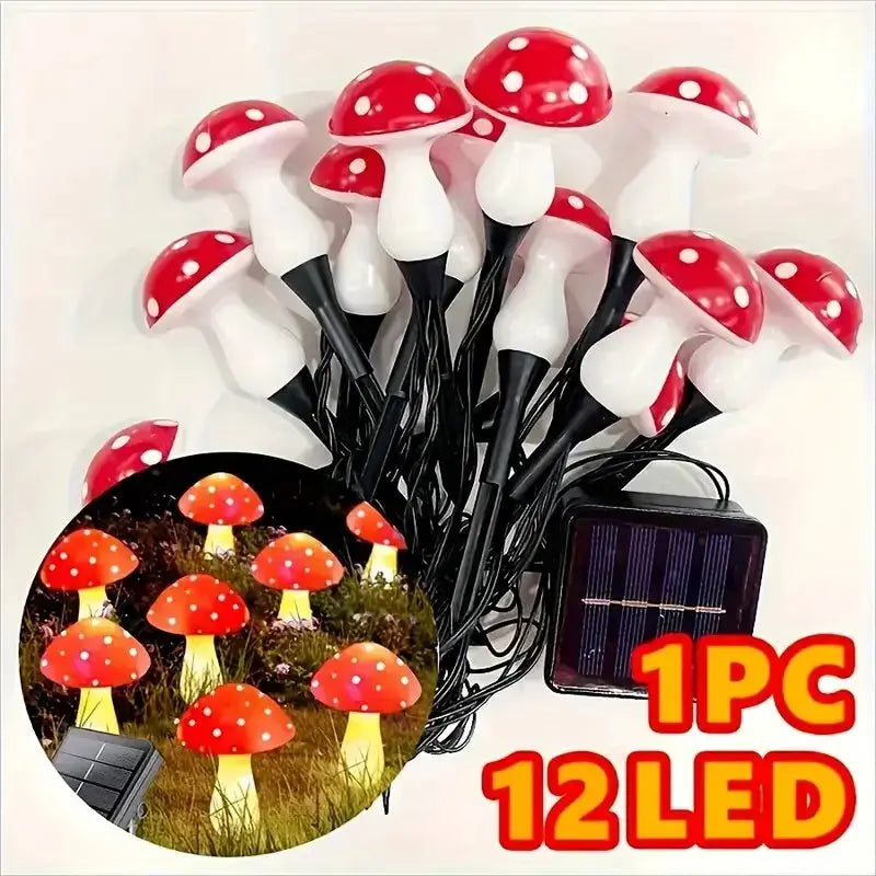 1PC Solar Mushroom Path Lights,8 Modes Outdoor Waterproof LED Lamp,Landscape Lights For Garden,Lawn,Yard,Pathway,Terrace Decor from PriceLows™