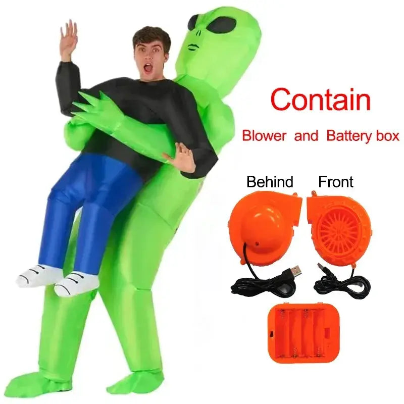 Alien Inflatable Costume | Green Color | Kids Size