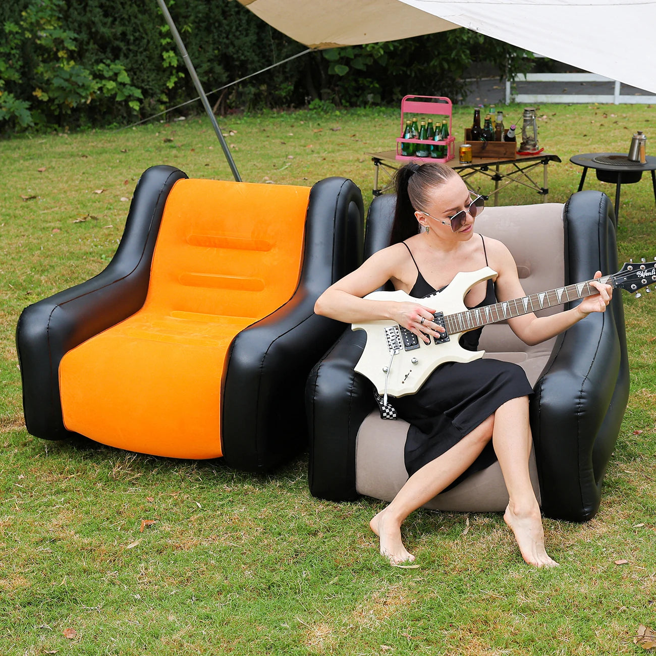 Inflatable Sofa | Outdoor Camping Lounger | Double Size | Foldable