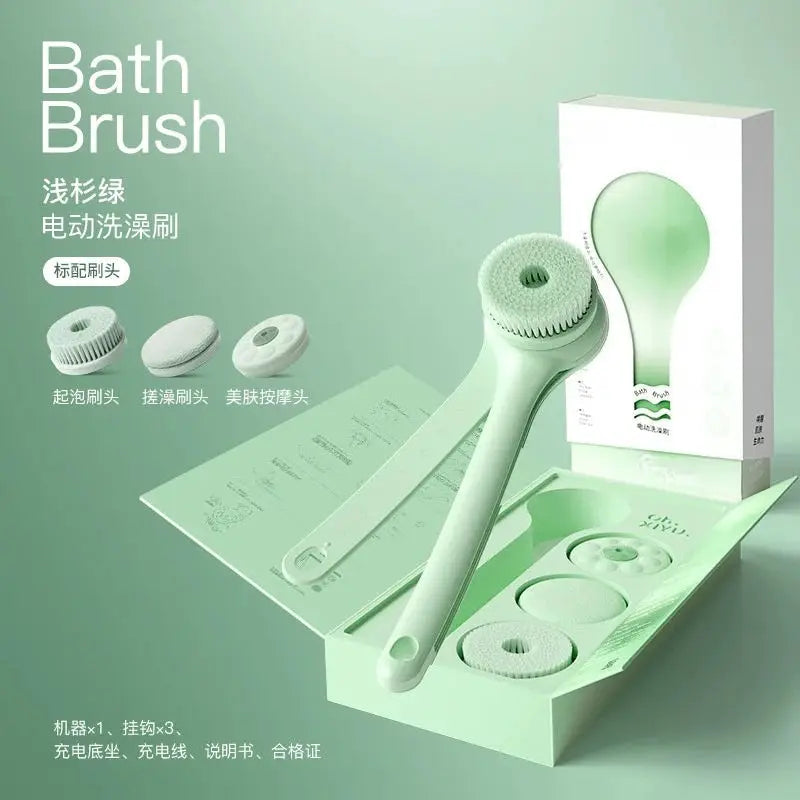 Electric Bath Brush | Fully Automatic | Long Handle Flip Design | Home Use