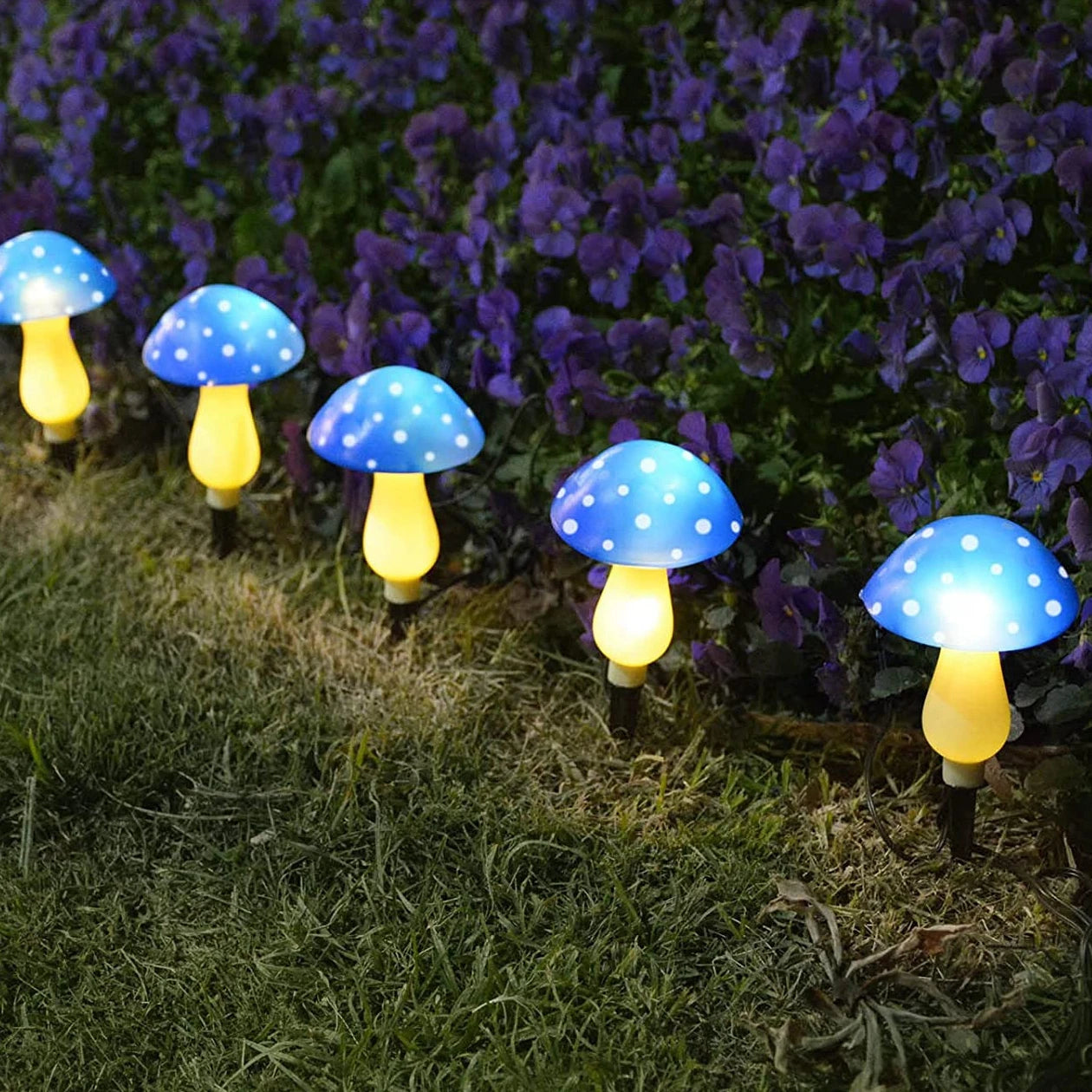 12 Pack RGB Solar Mushroom Light Solar Garden Stake Light 8 Modes Waterproof Mushroom Solar Light For Garden Yard Landscape from PriceLows™