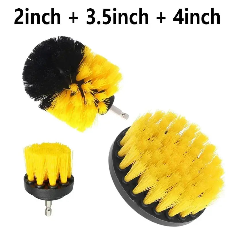 Drill Brush Attachment Set Power Scrubber Wash Cleaning Brushes Tool Kit with Extension for Clean Glass windows Kitchen Toilet from PriceLows™