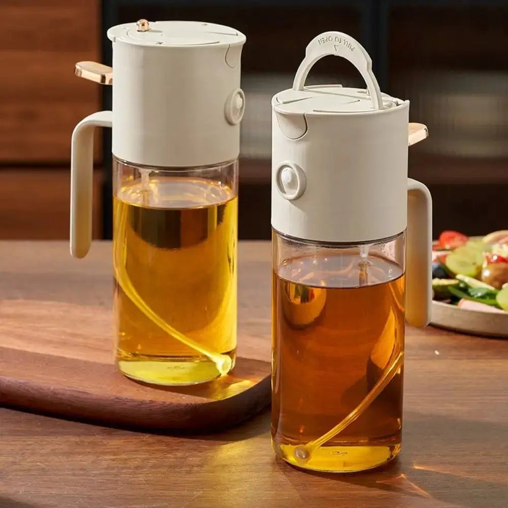 Oil Sprayer Bottle | 580 ML Capacity | Glass Sealed Leak Proof | Refillable