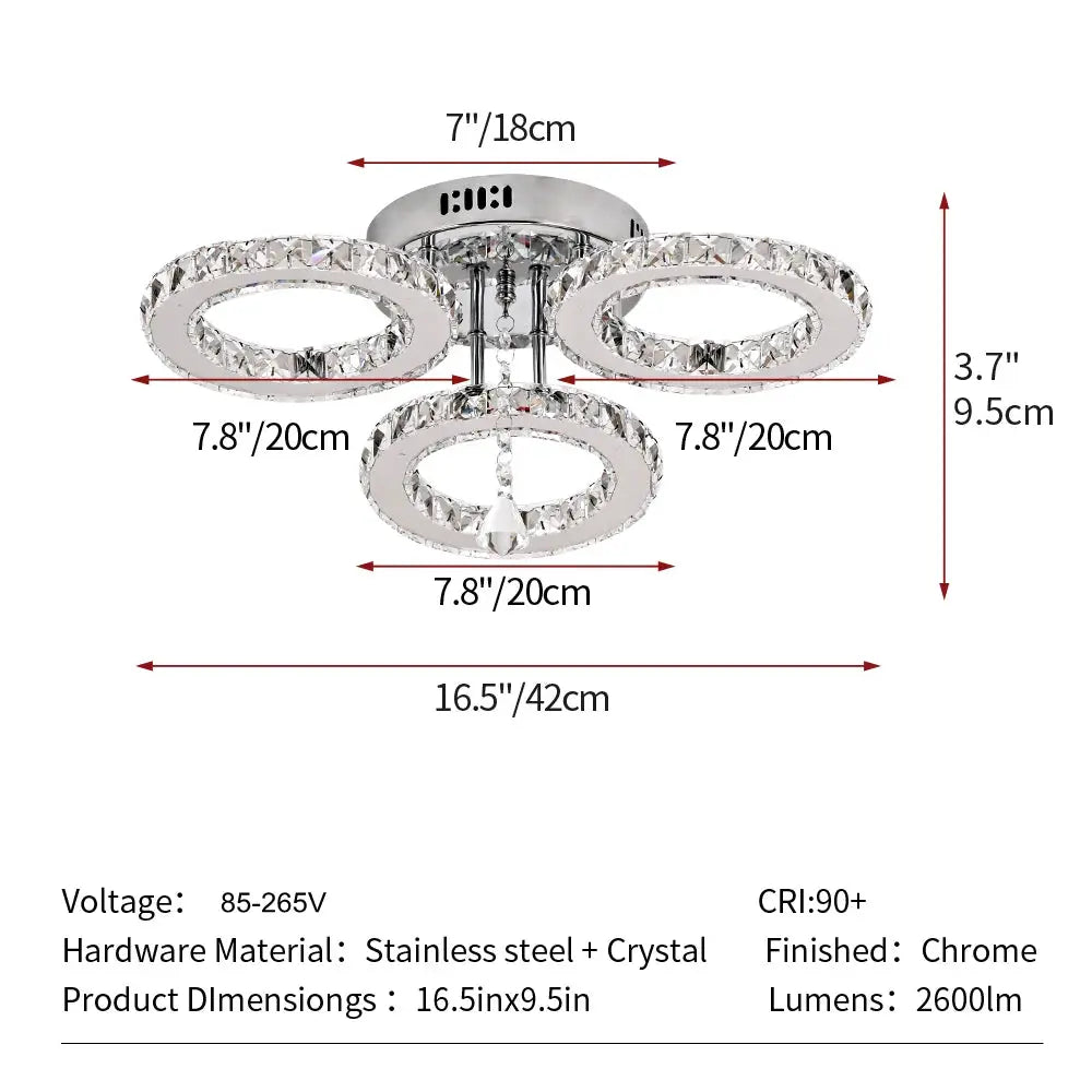 Modern Luxury Ceiling Crystal Chandelier Decoration Home Furniture Living Room Hanging Ceiling Lamp Kitchen Light Led Lighting from PriceLows™
