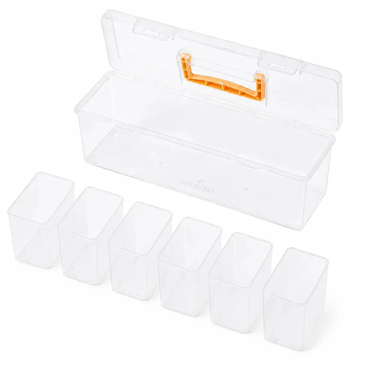 7-in-1 Portable Hardware Storage Box ,6 Detachable Small Bins,Multifunctional Organizer for Screws,Nuts & Household Small Parts from PriceLows™