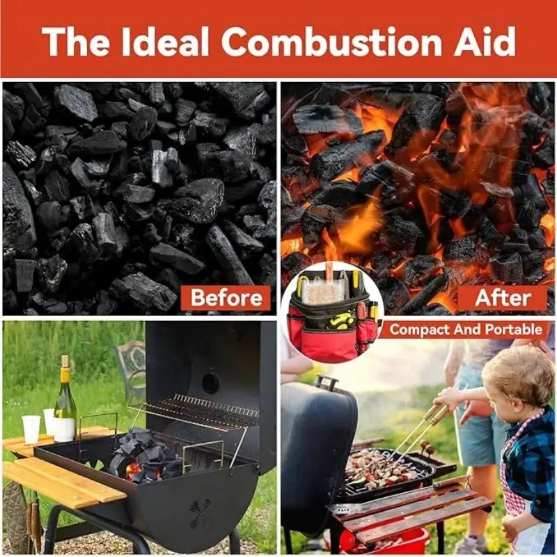 Charcoal Fire Starters | Odorless | 2 to 100 Pieces | BBQ Camping