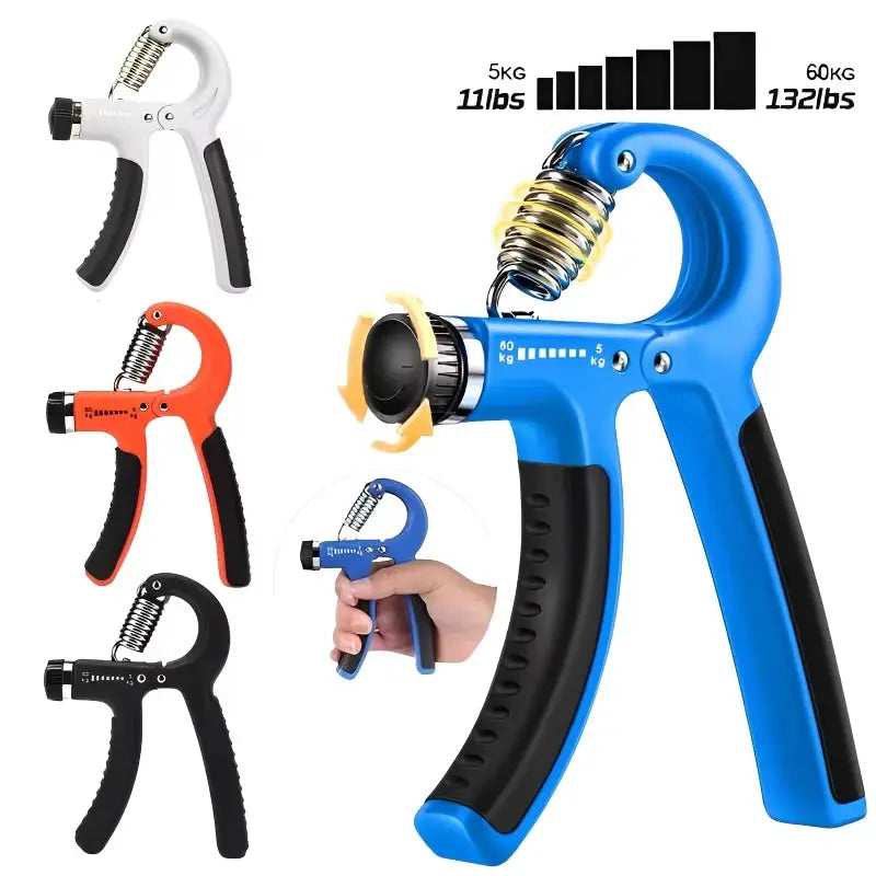 R Shaped Hand Grips | Adjustable Resistance | Wrist Rehab | Standard