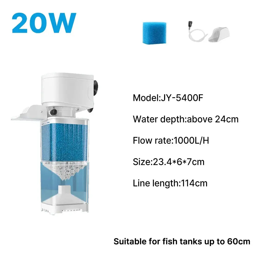 Silent 220V Aquarium Air Pump, Submersible Oxygen Aerator Filter Pump, Fish Tank Internal Wave Maker Water Pump from PriceLows™