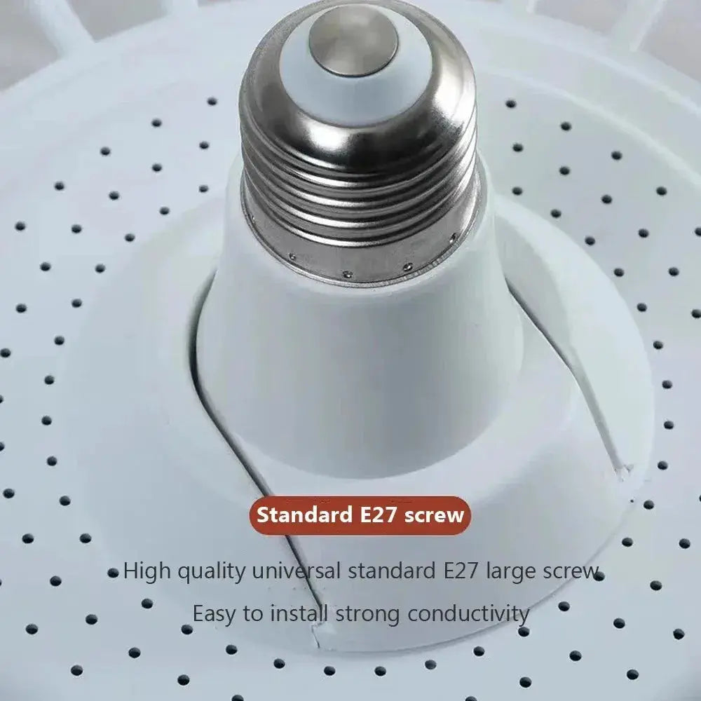 LED Ceiling Fan Light | Remote Control | E27 Socket Base | 3 Color Dimming