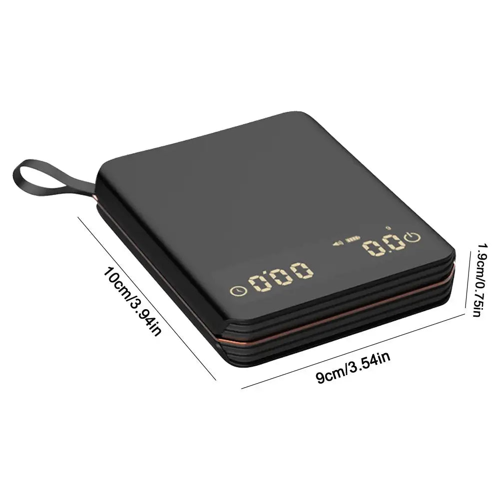 Electronic Coffee Scale with Timer LED Display Mini Coffee Scale High Precision Kitchen Scale for Espresso and Pour Over Coffee from PriceLows™