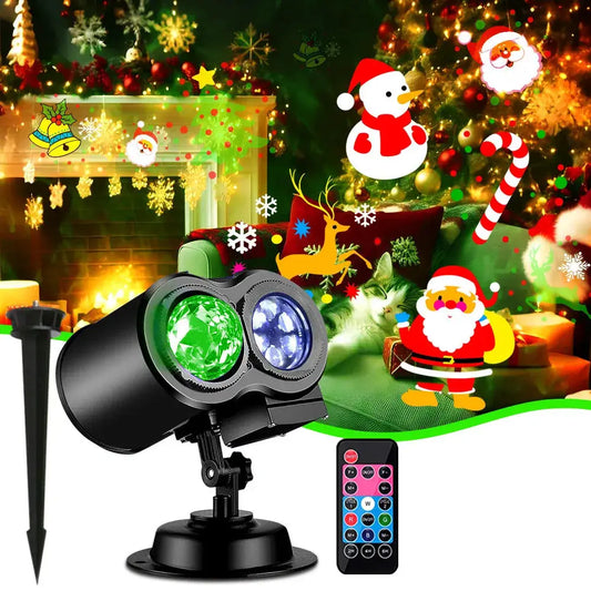 Outdoor Christmas Projector | 16 Patterns | Remote Control