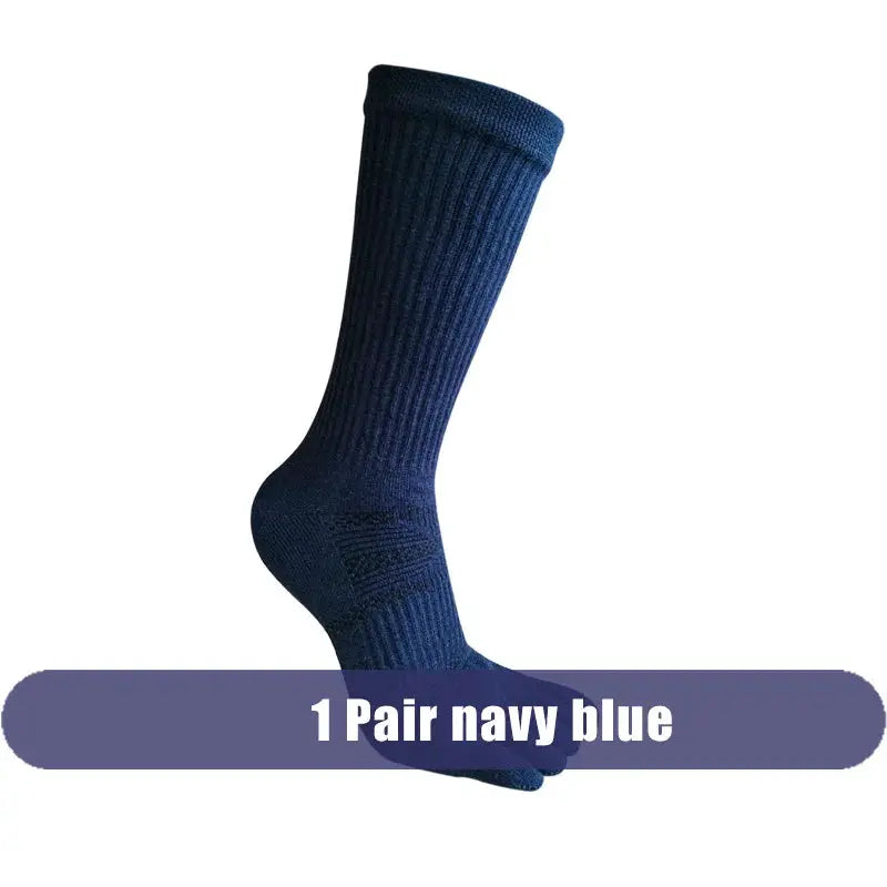 Compression Toe Socks | Cotton Blend | Crew Fit | Five Finger Design