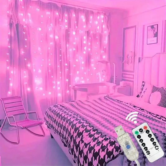 Ramadan Home Decoration 3/6M USB Curtain LED String Lights Fairy Lights EID Mubarak Bedroom Wedding Valentine's Day from PriceLows™