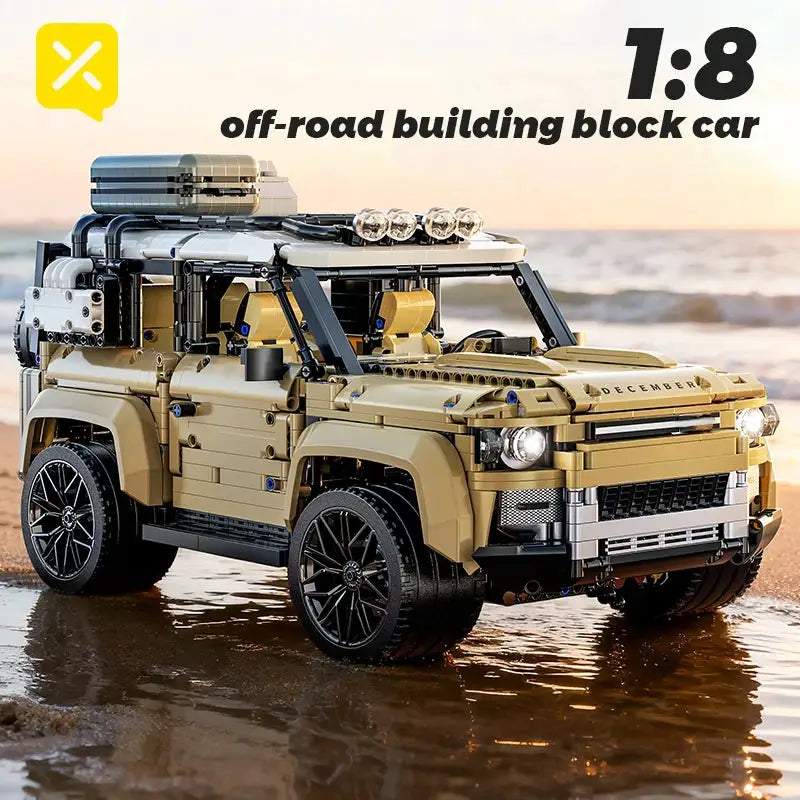 Building Block Kit | 1:8 Scale Off Road Pickup | Technical Build | 3 Colors