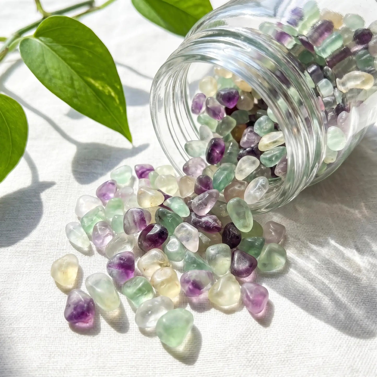 Natural Fluorite Fragments | 360g Net Weight | Rough Cut Edges | Versatile Gravel