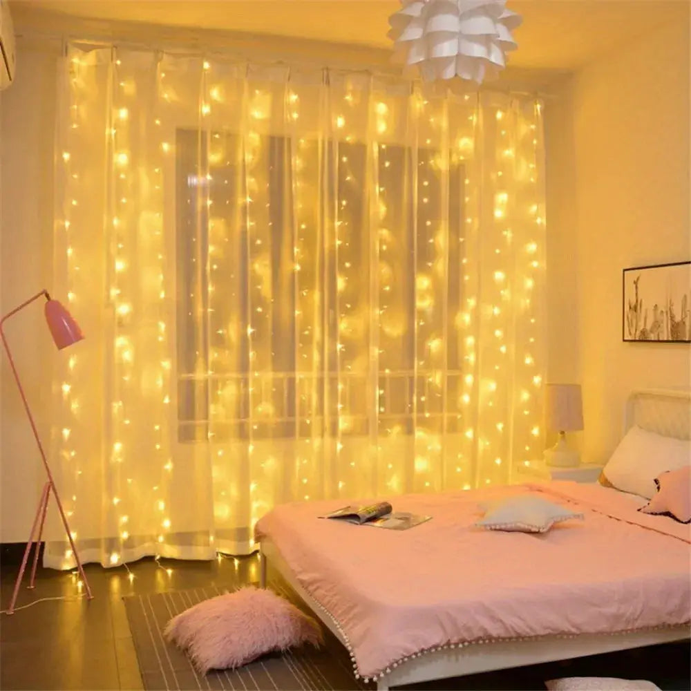 Ramadan Home Decoration 3/6M USB Curtain LED String Lights Fairy Lights EID Mubarak Bedroom Wedding Valentine's Day from PriceLows™