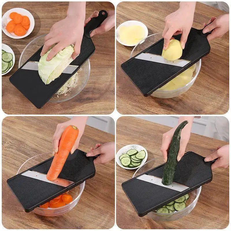 Manual Vegetable Slicer | Stainless Steel Blade | Handheld Design
