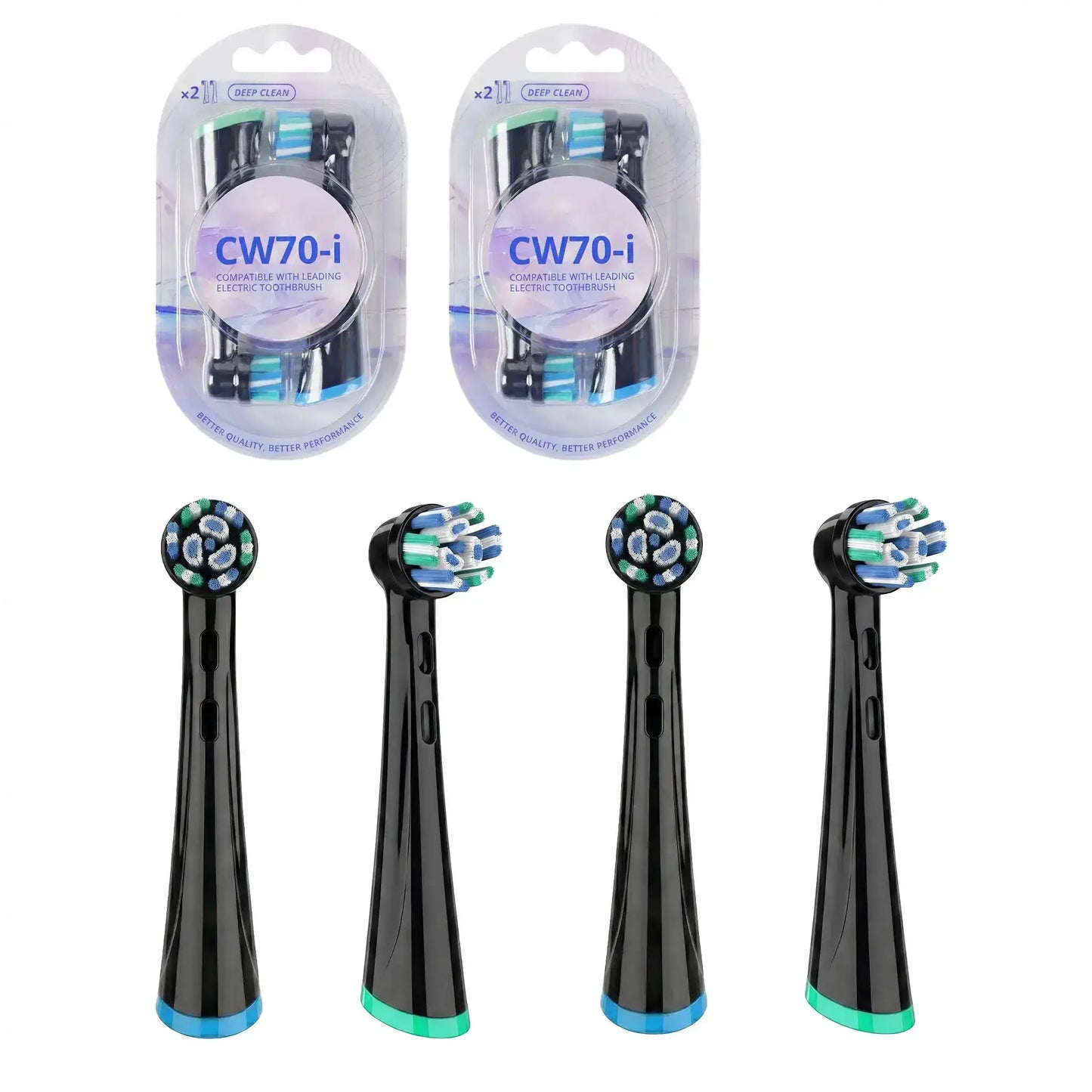 Replacement Brush Heads Compatible with OLB IO 2/3/4/5/6/7/7G/8/9/10 Electric Toothbrush, IO Series Toothbrush Head Refills from PriceLows™
