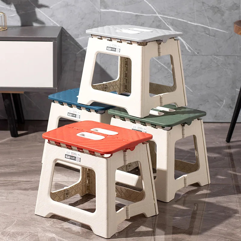 Plastic Folding Chair | Thickened | Portable Outdoor Chair | 27x23x25.5 cm