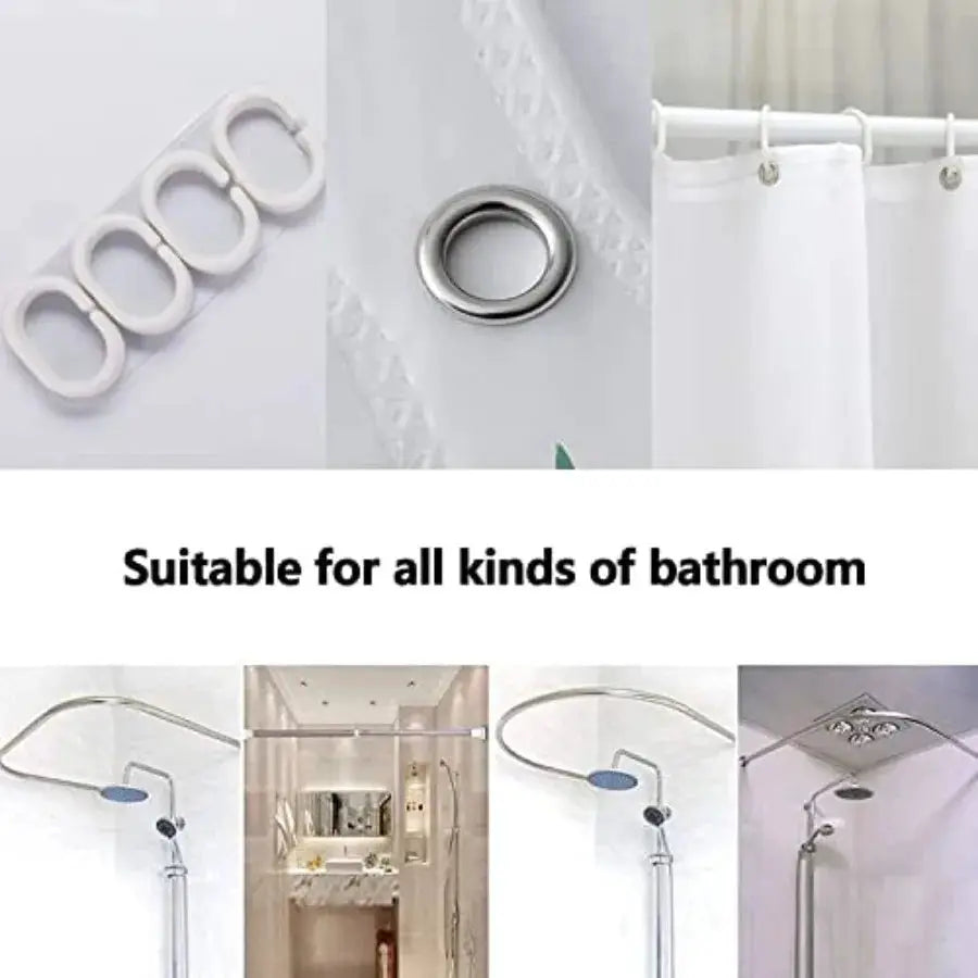 Super Sonic Bathroom 4 Pieces Set Shower Curtain Toilet Lid Cover and Bath Mat Non-Slip Rugs Durable and Waterproof for Bathroo from PriceLows™