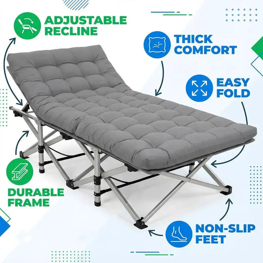 Aoran 560LBS Load-Bearing Outdoor Folding Chair, Non-Slip Foot Pads, Foldable Storage Bag Design Outdoor Furniture from PriceLows™