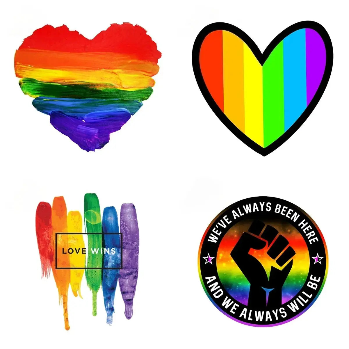 Pride Car Stickers Vinyl Decals Waterproof Scratch Resistant for Vehicles & Motorcycles - LGBTQ+ Friendly Vehicle Graphics from PriceLows™