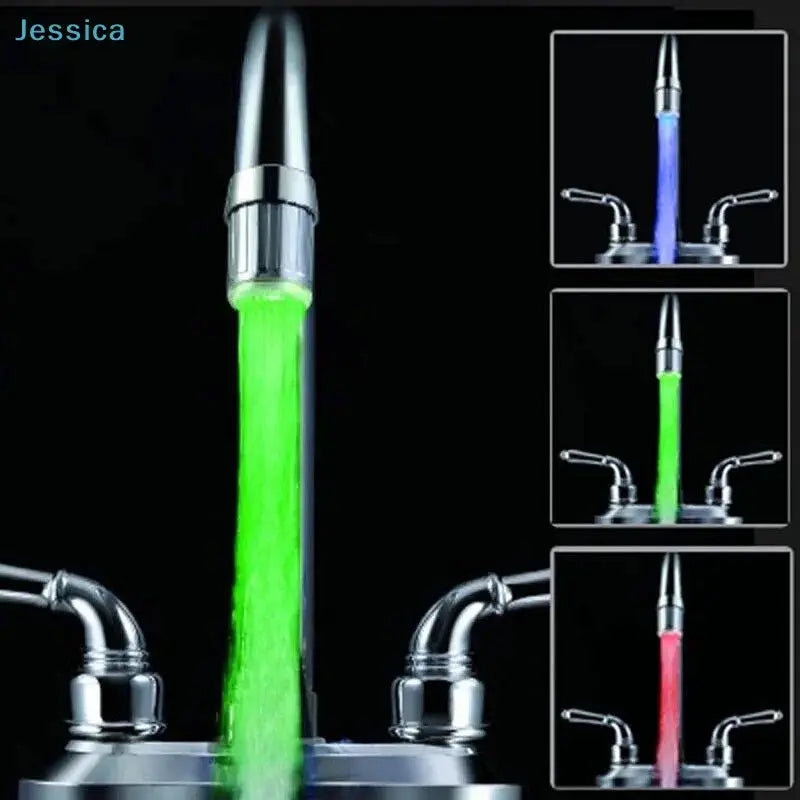 ♥LED Water Faucet Light - Color Changing Temperature Sensor Faucet Light for Kitchen Sink & Bathroom Shower from PriceLows™