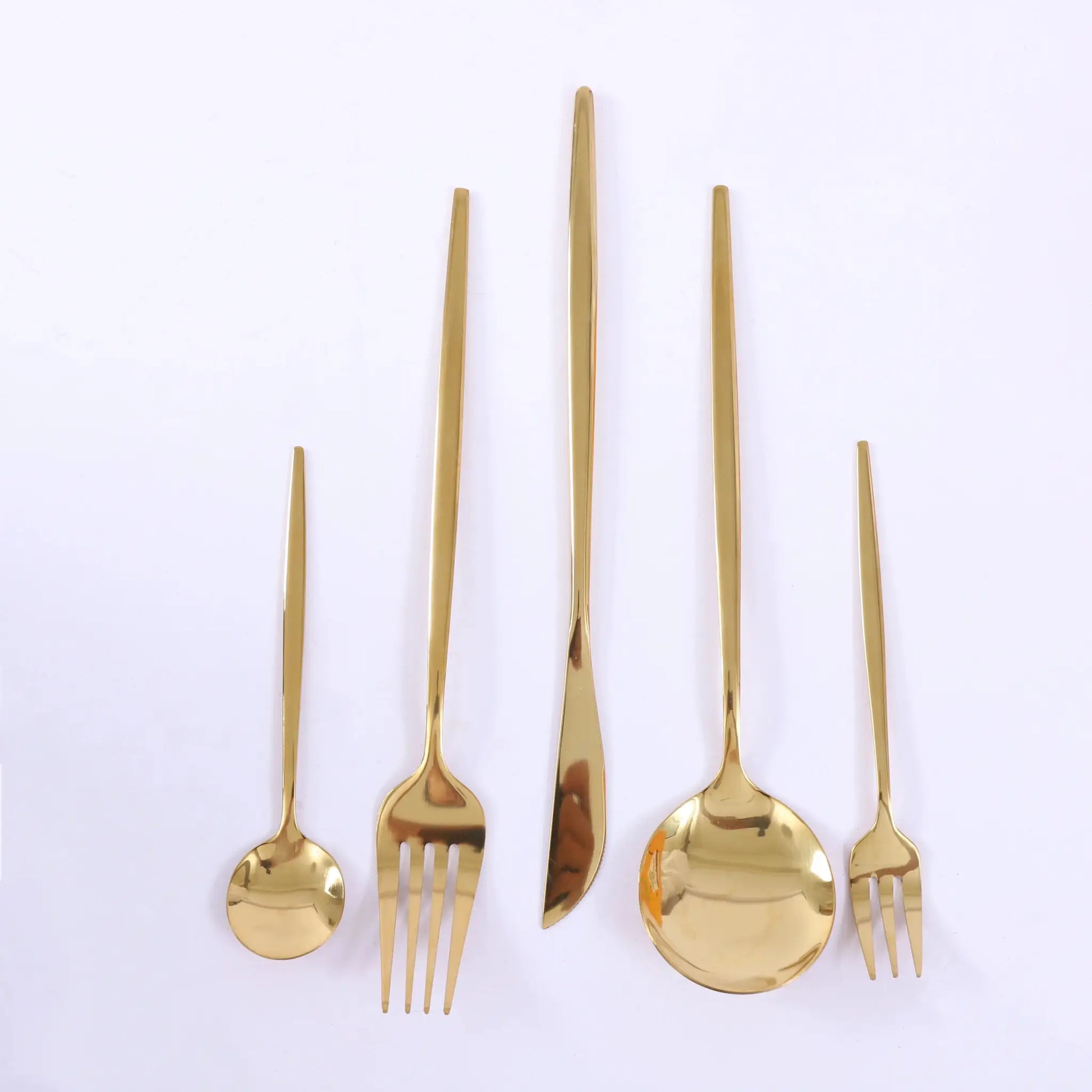 90Pcs Gold Stainless Steel Silverware - Heavy Duty Cutlery, 420 Stainless Steel Tableware Set for Wedding, Buffets, Restaurants from PriceLows™