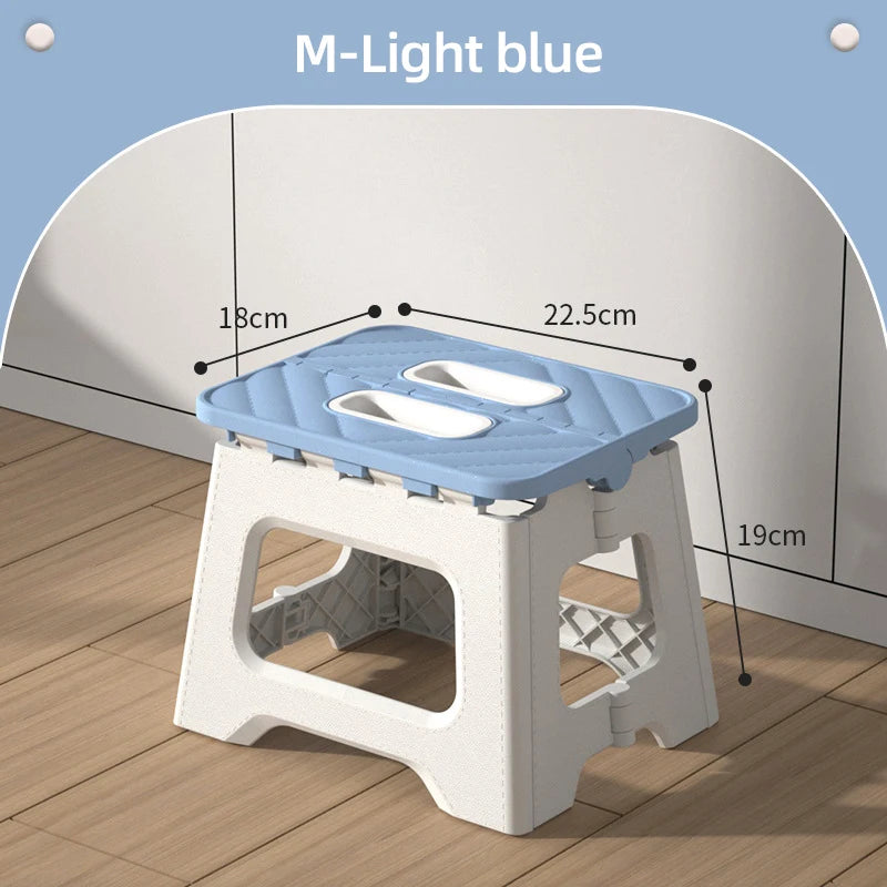 Plastic Folding Chair | Thickened | Portable Outdoor Chair | 27x23x25.5 cm