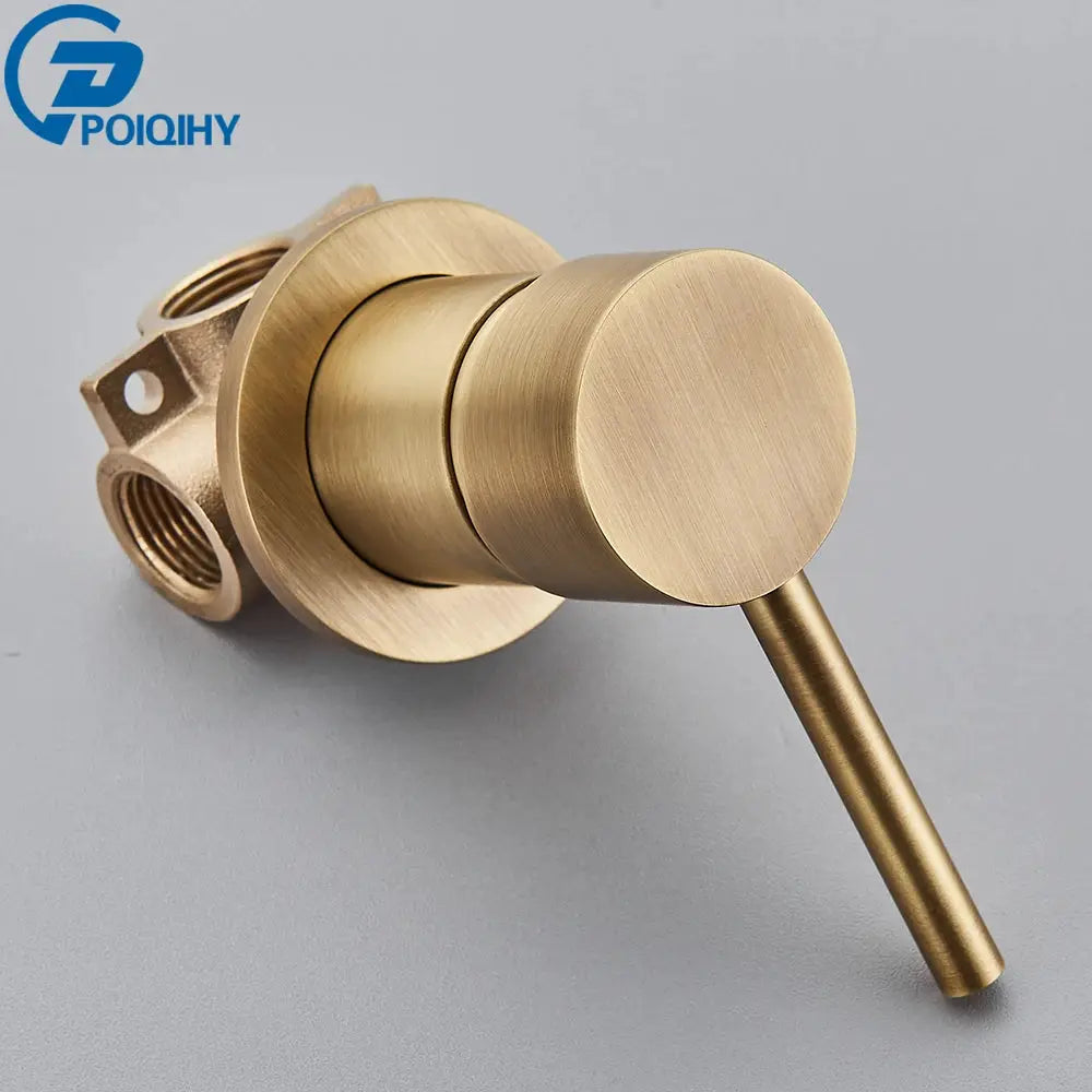 Brass Mixer Tap | Hot Cold Mixer Valve | Shower Diverter Valve | Black Chrome