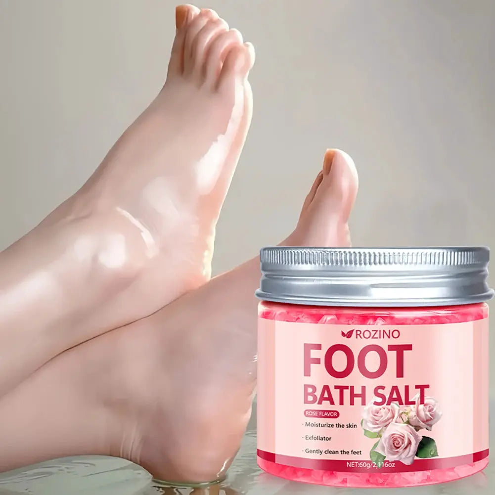 Rose Infused Sea Salt | Exfoliating Bath Soak | Deep Cleansing Manicure Pedicure