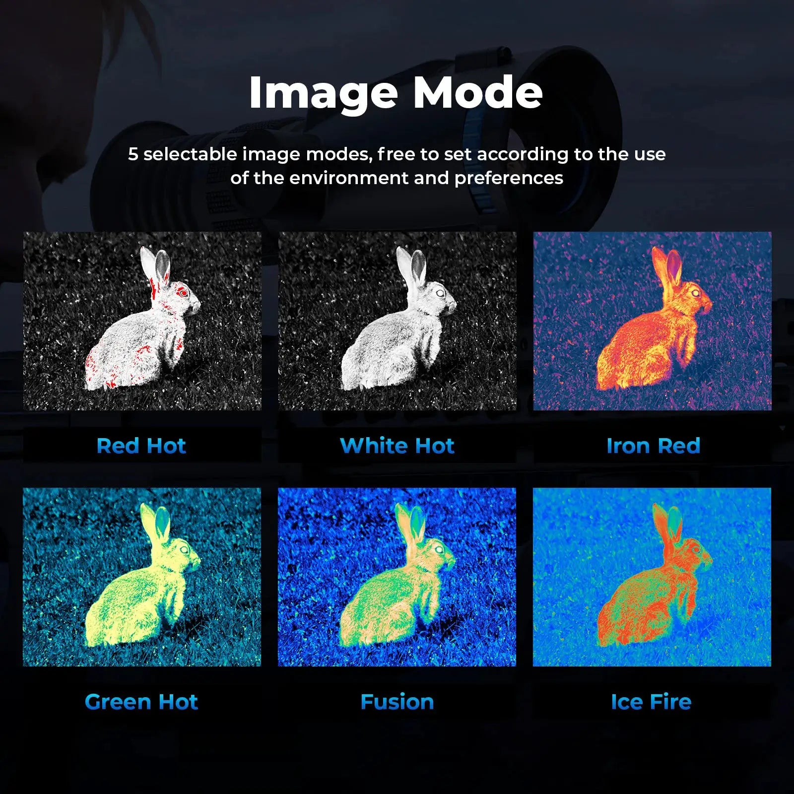 384*288 Thermal Imager Sight Up To 1500-1800 Detection Range for Outdoor Adventure, Search & Rescue from PriceLows™