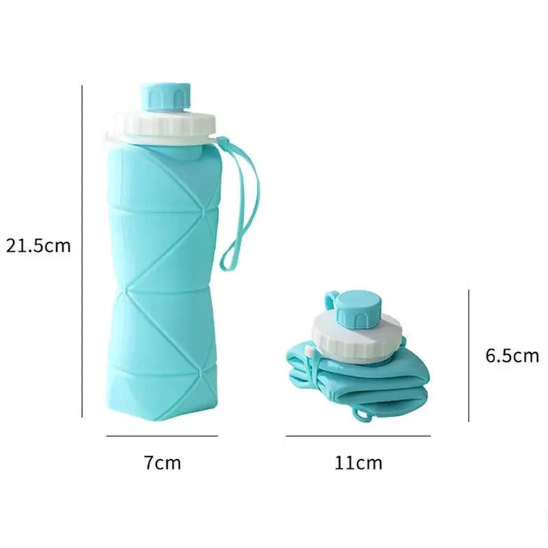 Outdoor Silicone Folding Water Bottle Portable Retractable Cup Travel Tools Collapsible Sport Bottles For Hiking Trekking Tours from PriceLows™