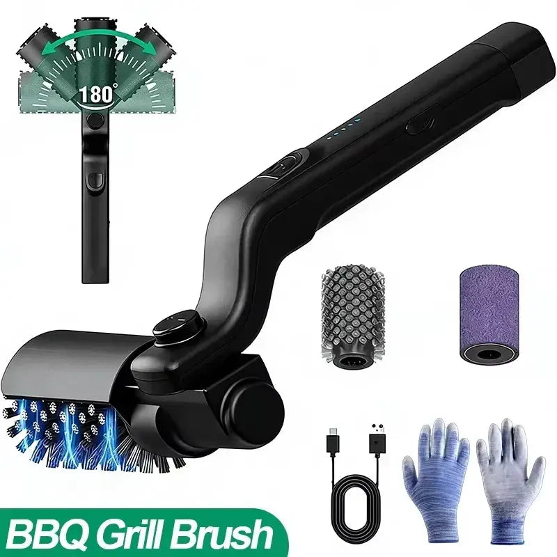 Cordless Electric BBQ Grill Brush | 2600mAh Battery | RPM 300/350/400 | IPX7