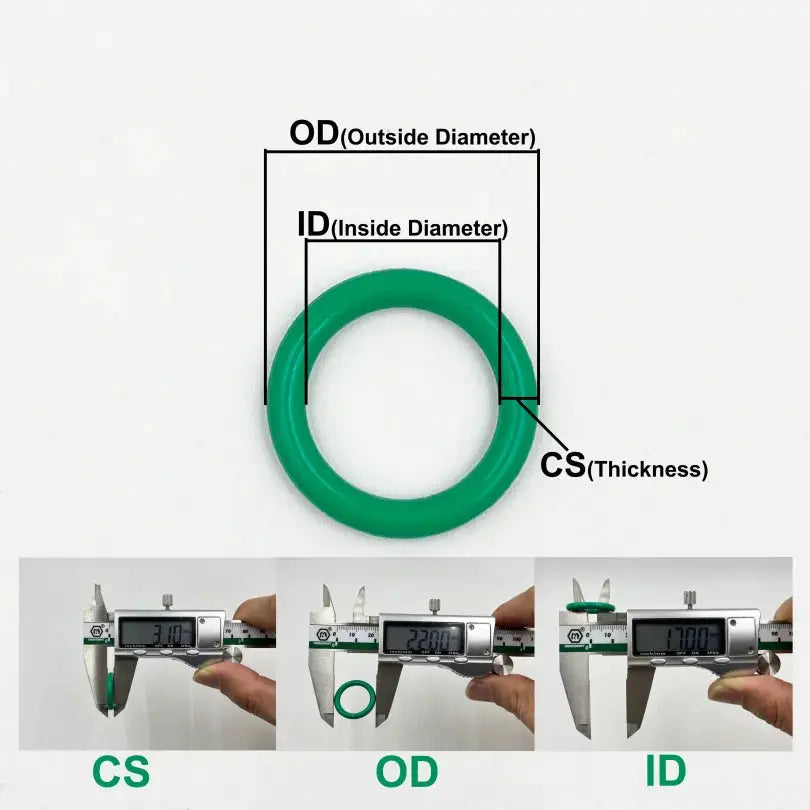 250-100Pcs FKM O Ring CS 1~3.1mm OD 4 ~ 32mm Sealing Gasket Insulation Oil High Temperature Resistance Fluorine Rubber O Ring from PriceLows™