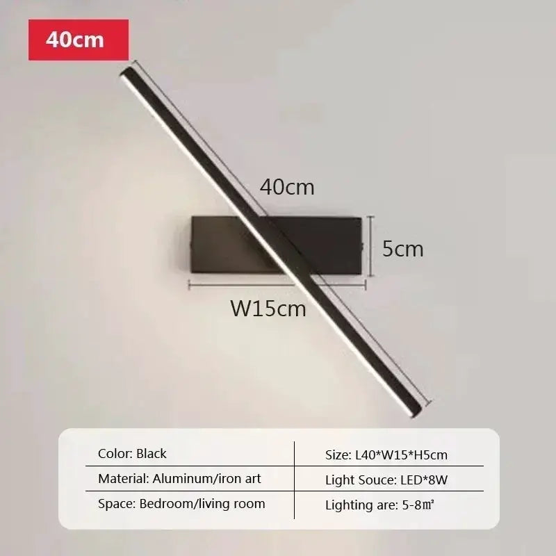LED Wall Light | Rotatable | Aluminum Body | Black, White from PriceLows™