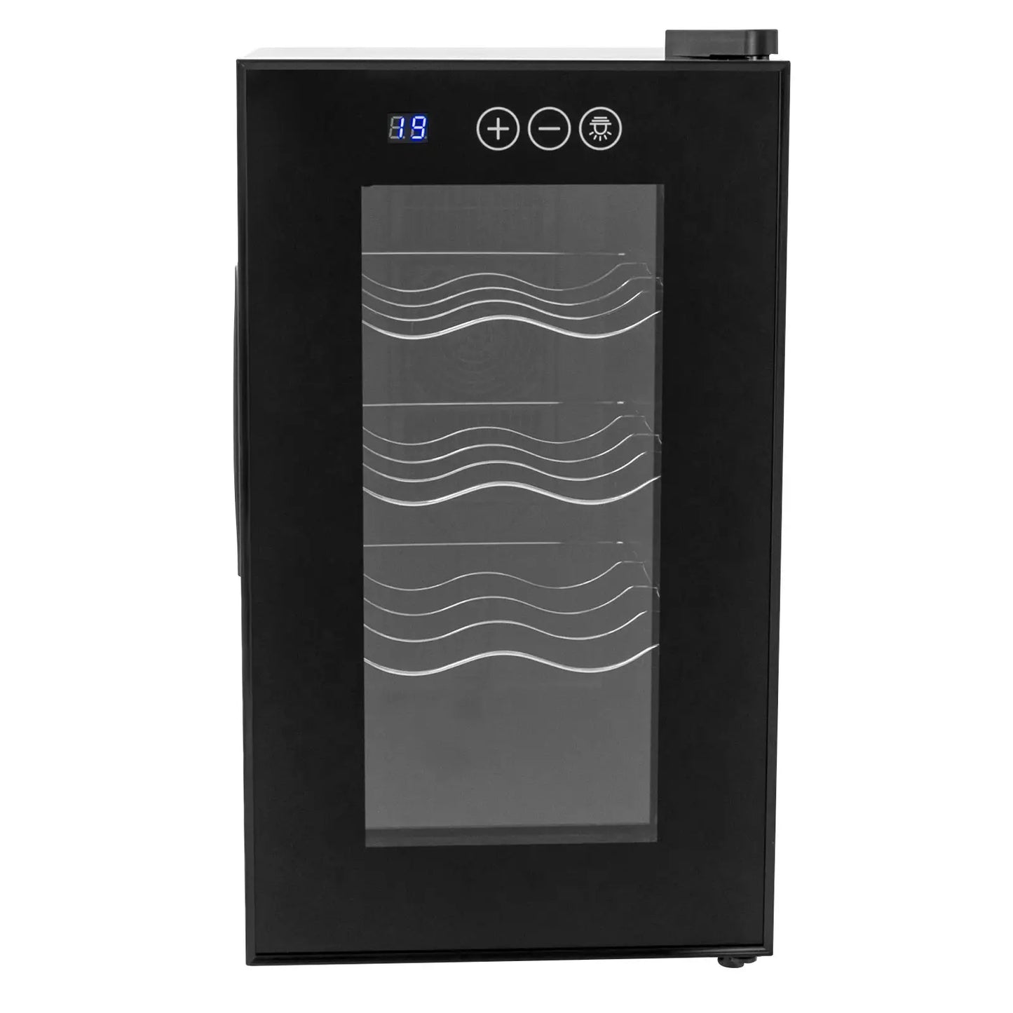 23L/6.08gal Four-tier 8 Bottle Wine Cellar Clear Window, Wine Fridge, Beverage Wine Chiller for Home, Office, Hotel, Bar,or Club from PriceLows™