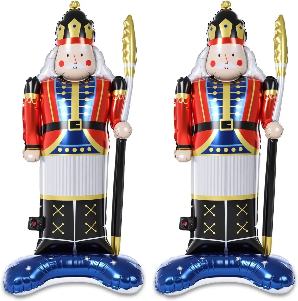 Giant Santa Claus Balloons | 61 Inch | 2 Pack | With Base