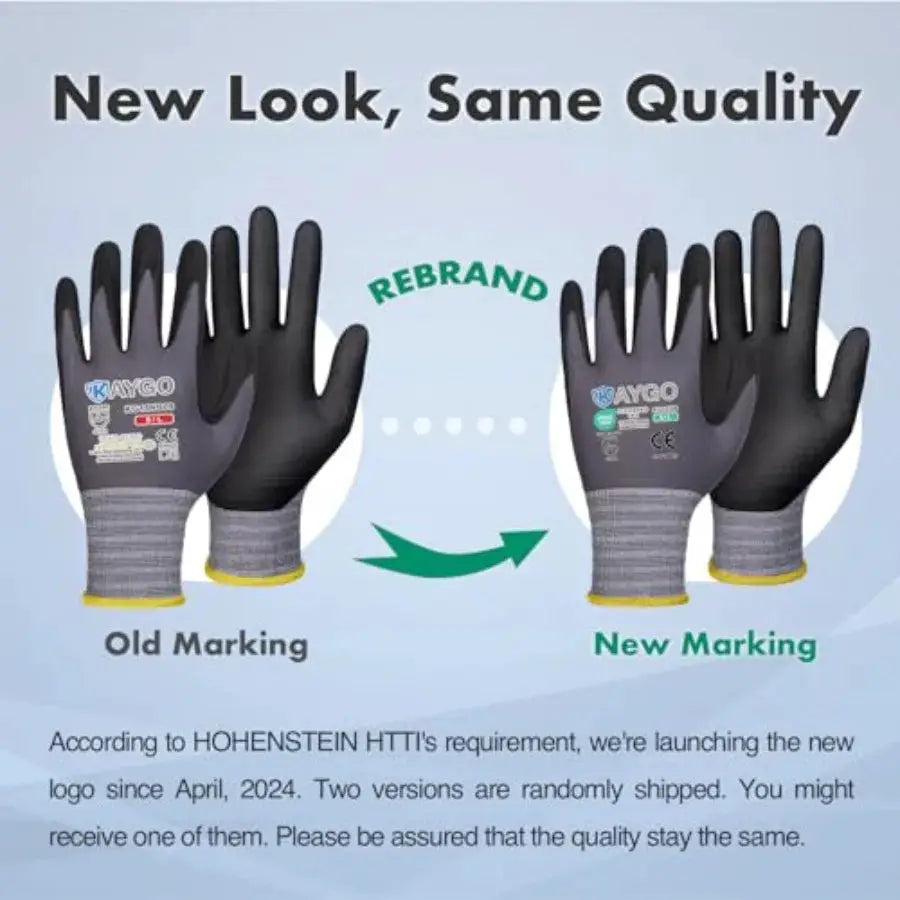 Safety Work Gloves MicroFoam Nitrile Coated, 3 Pairs KG18NB, Seamless Knit Nylon Glove for Men and Women, Ideal for Automotive, from PriceLows™