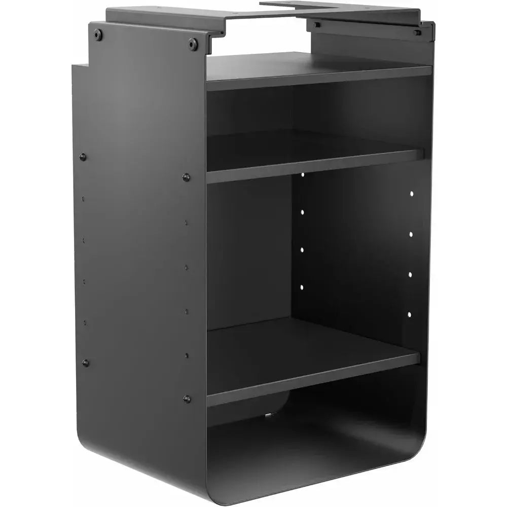 Under Desk Storage Cabinet, High acity Shelving Unit with Height Adjustable Shelves, Holds 44 lbs, Black, DESK-SC01 from PriceLows™