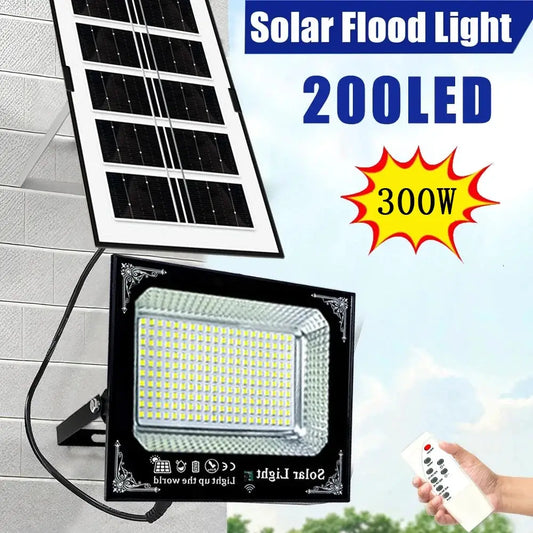 300W Outdoor Solar Flood Light Patio Light Garage Light Remote Control Indicator Light IP67 For Outdoor Patio Garden Billboards from PriceLows™