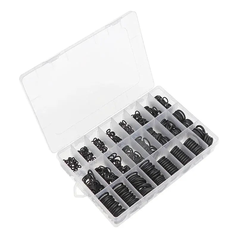 740/1200Pcs O-ring Rubber Gaskets Seal Ring Set Nitrile Rubber High Pressure O-Rings NBR Sealing Elastic Band O Rubber Rings Set from PriceLows™
