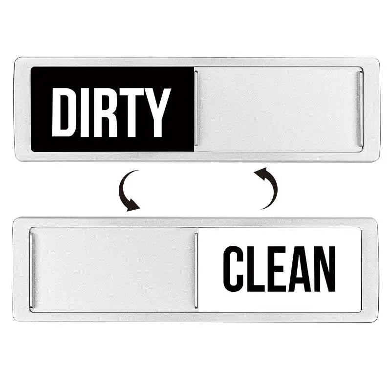 Dishwasher Magnet | Clean Dirty Sign | Fridge Use | 17.7x5.2cm