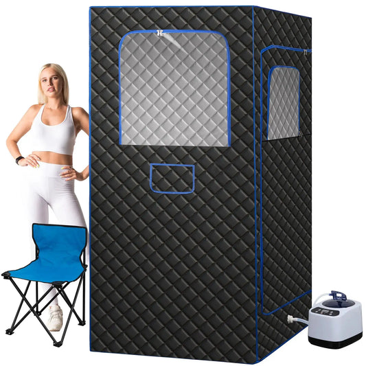 Portable Steam Sauna Box | 3L Steamer | Remote Control | Folding Chair